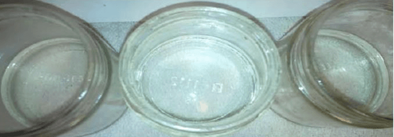 Pit water after treatment with OC 360 and filtration